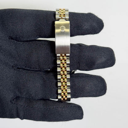 Rolex Datejust Two Tone Yellow Gold Stainless Steel 26mm Champagne Dial Watch Ref# 69163 - Happy Jewelers Fine Jewelry Lifetime Warranty