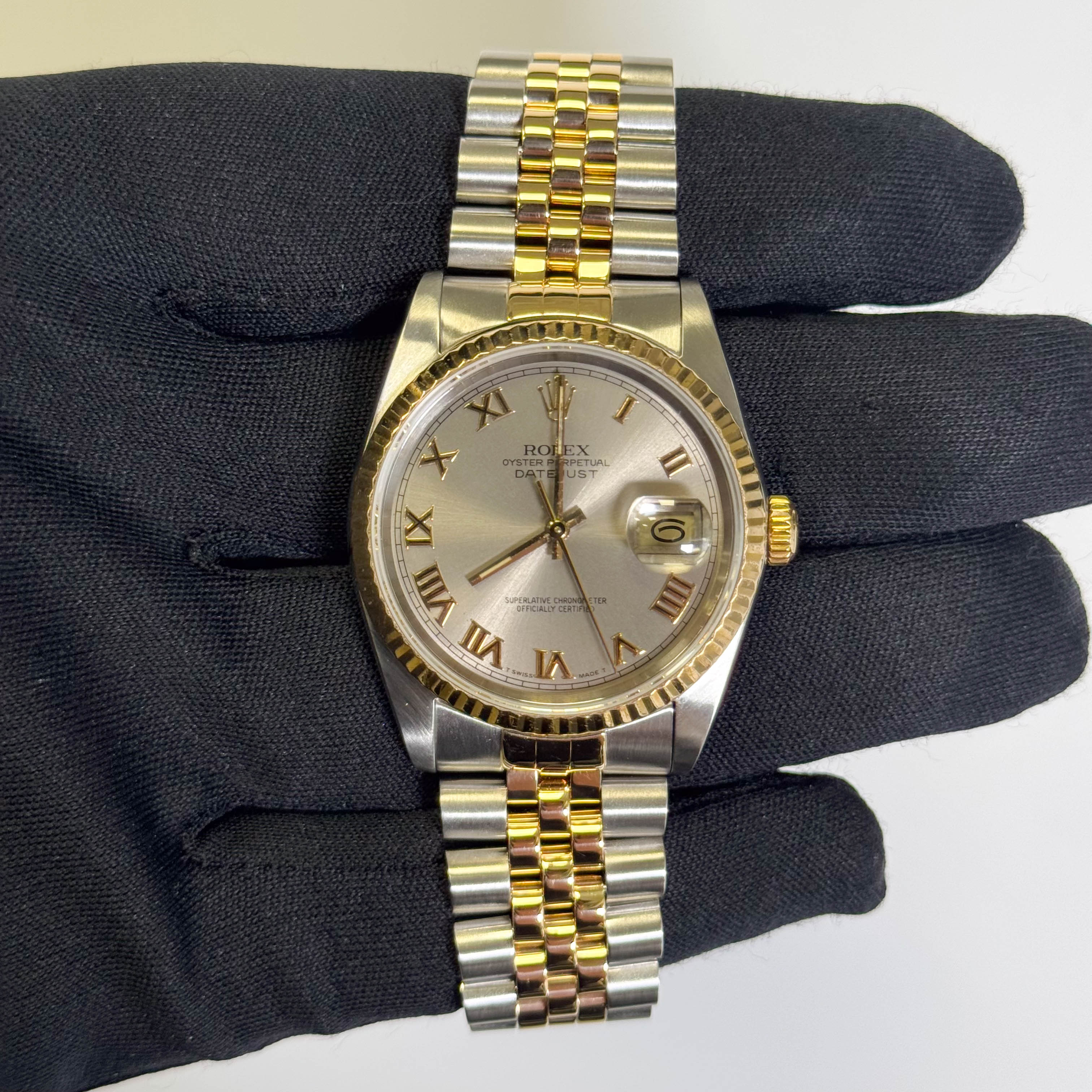 Rolex Datejust 36mm Silver Dial Watch Ref# 16233 - Happy Jewelers Fine Jewelry Lifetime Warranty