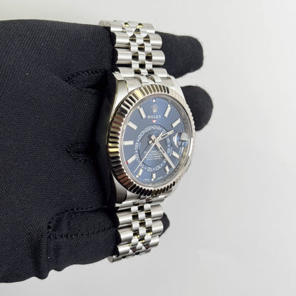 Rolex Sky-Dweller 42mm Blue Dial Watch Ref# 326934