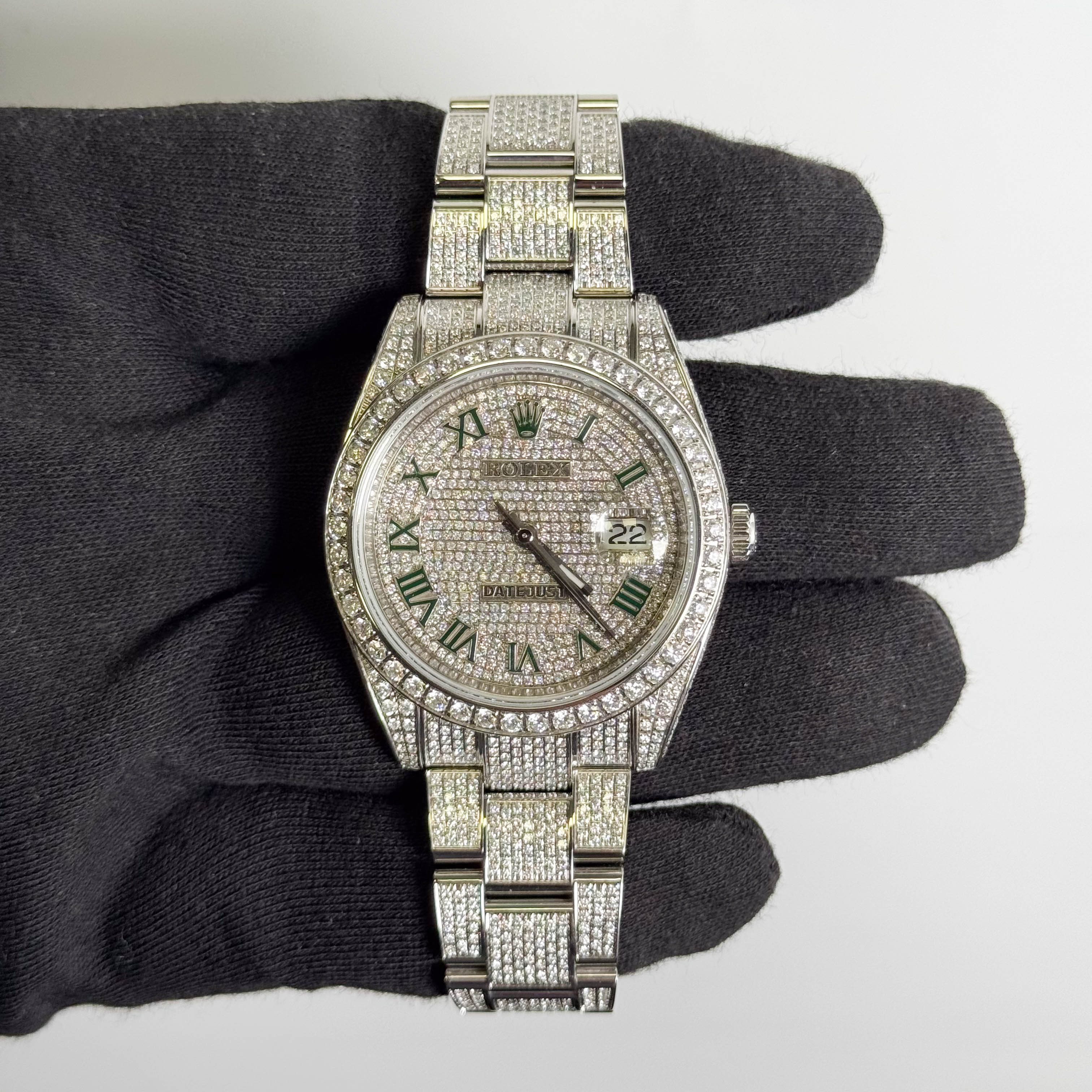 Rolex Datejust 41mm Pave Dial Watch Ref# 126300
