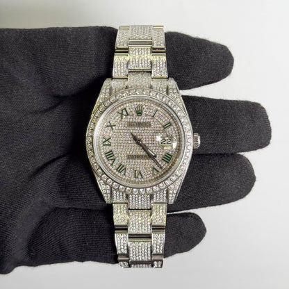 Rolex Datejust 41mm Pave Dial Watch Ref# 126300