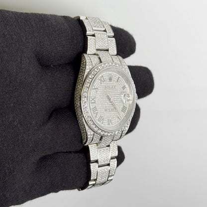 Rolex Datejust 41mm Pave Dial Watch Ref# 126300