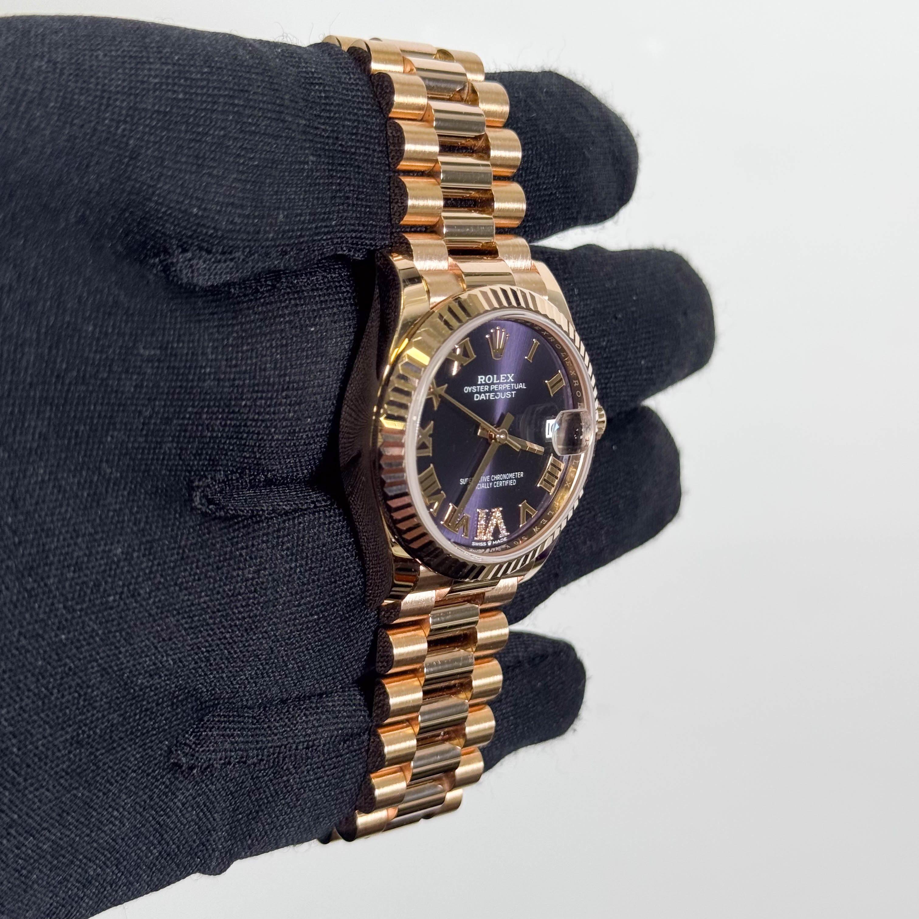 Rolex Datejust 31mm Purple Dial Watch Ref# 278275 – Happy Jewelers