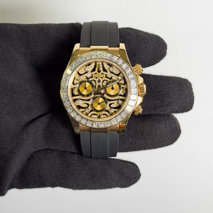 Rolex Datyona 40mm Eye of the Tiger Dial Watch Ref# 116588TBR