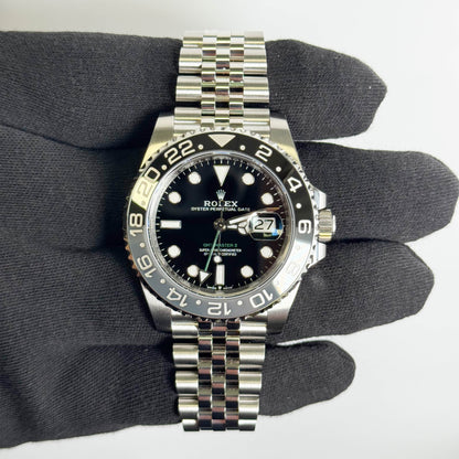 Rolex GMT-Master II 40mm Black Dial Watch Ref# 126710GRNR - Happy Jewelers Fine Jewelry Lifetime Warranty