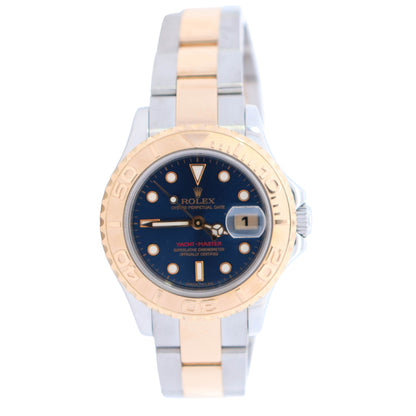Rolex Lady Yacht Master 29mm Blue Dial Watch Ref# 169623 - Happy Jewelers Fine Jewelry Lifetime Warranty