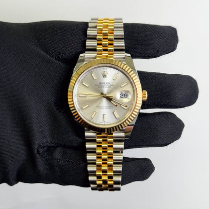 Rolex Datejust 41mm Silver Dial Watch Ref# 126333