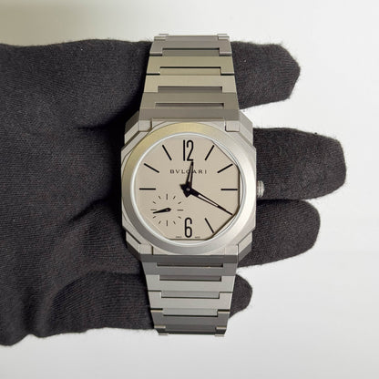 Bvlgari Octo Finissimo 40mm Grey Titanium Dial Watch Ref# 102713