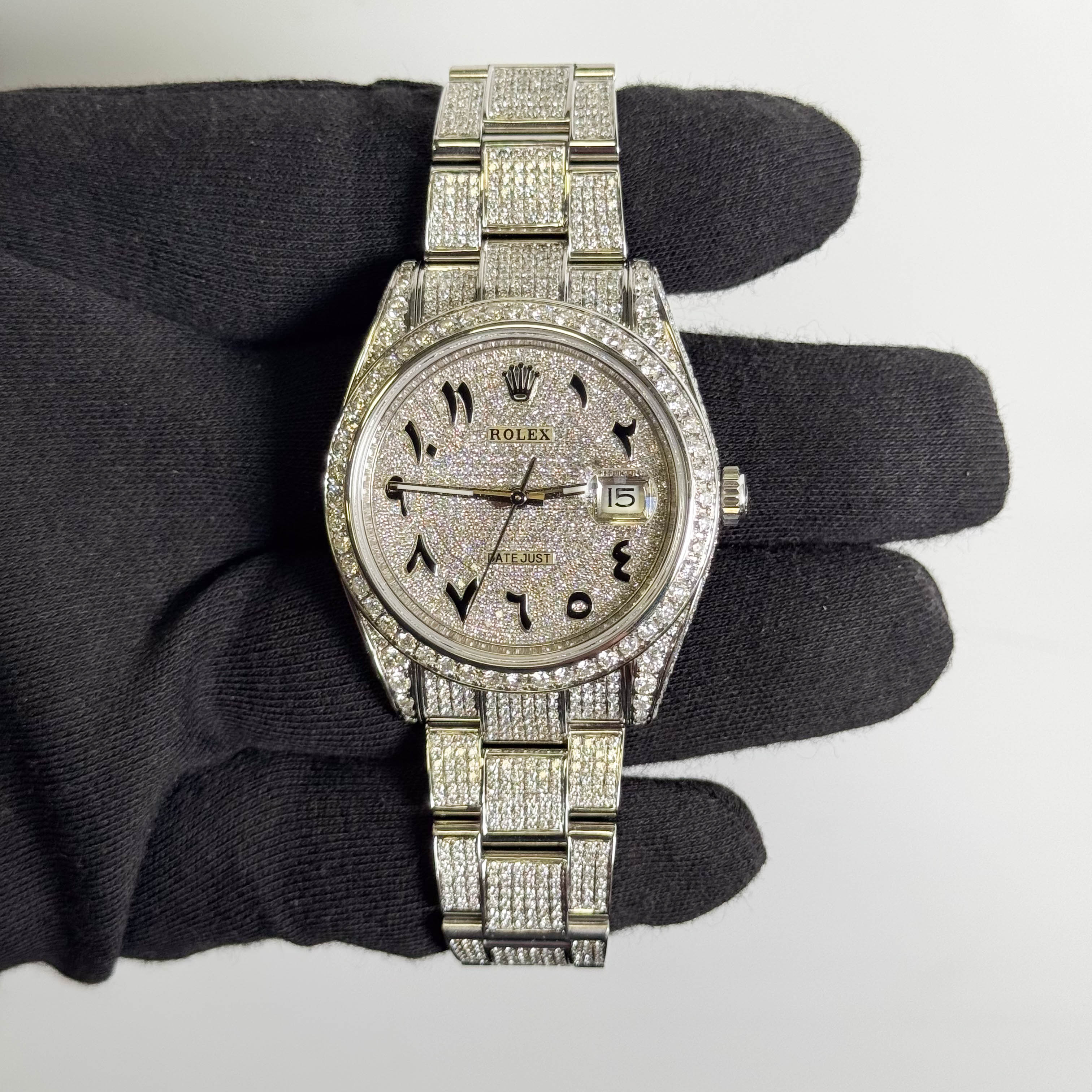 Rolex Datejust 41mm Pave Dial Watch Ref# 126300