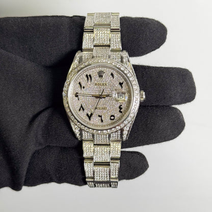 Rolex Datejust 41mm Pave Dial Watch Ref# 126300