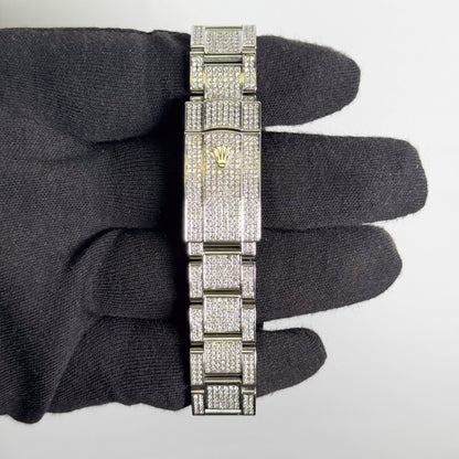 Rolex Datejust 41mm Pave Dial Watch Ref# 126300