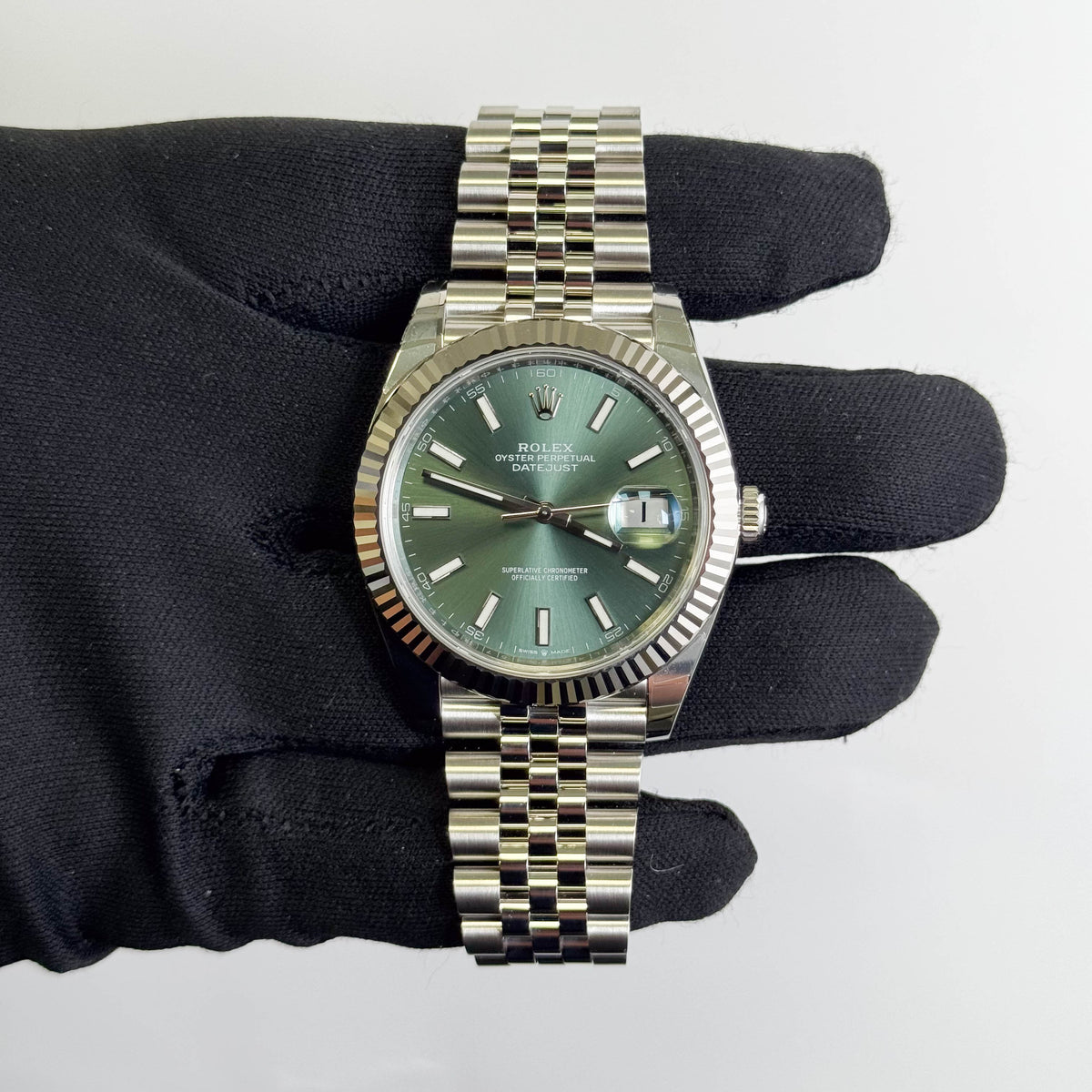 Rolex Datejust 41mm Green Dial Watch Ref# 126334