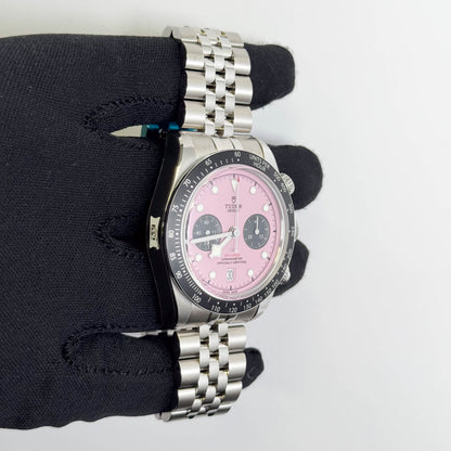 Tudor Black Bay Chrono 41mm Pink Dial Watch Ref# 79360N