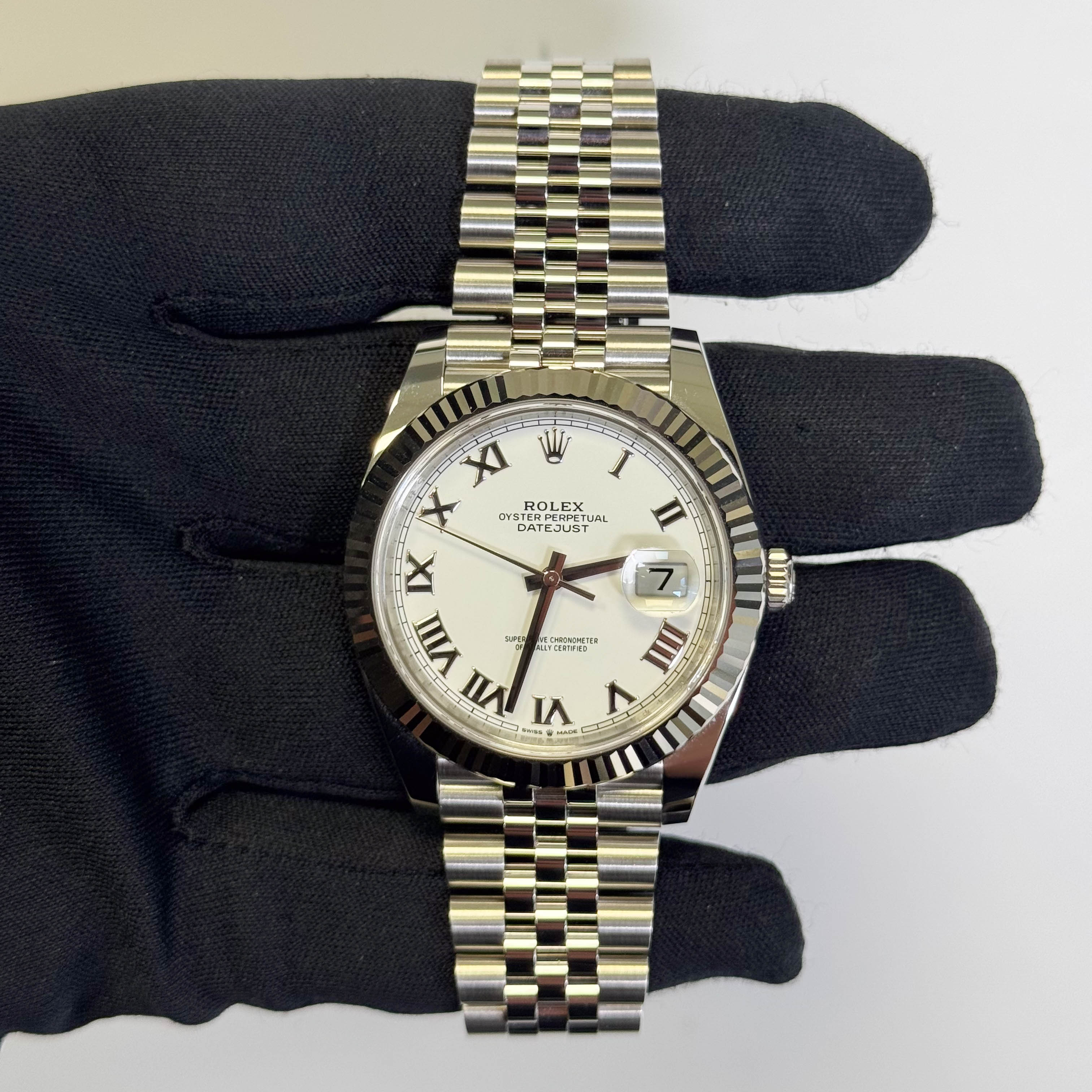 Rolex Datejust 41mm White Dial Watch Ref# 126334 - Happy Jewelers Fine Jewelry Lifetime Warranty