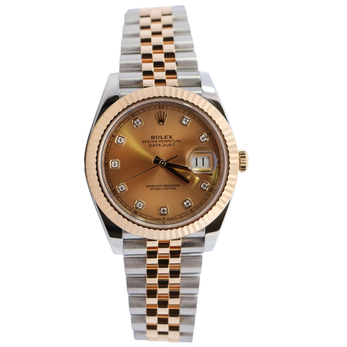 Rolex Datejust 41mm Champagne Dial Watch Ref# 126333