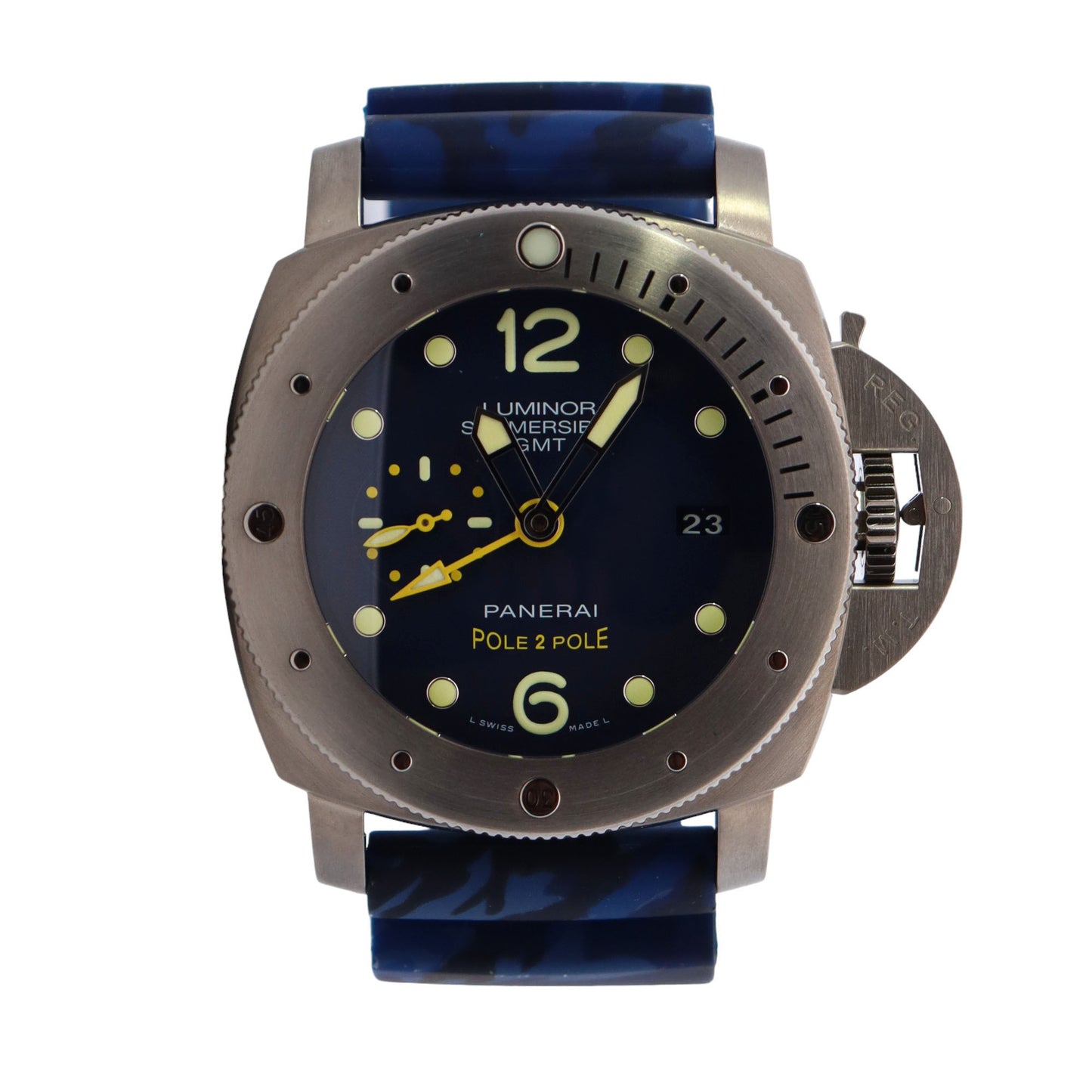 Panerai Luminor 47mm Blue Dial Watch Ref# PAM00719