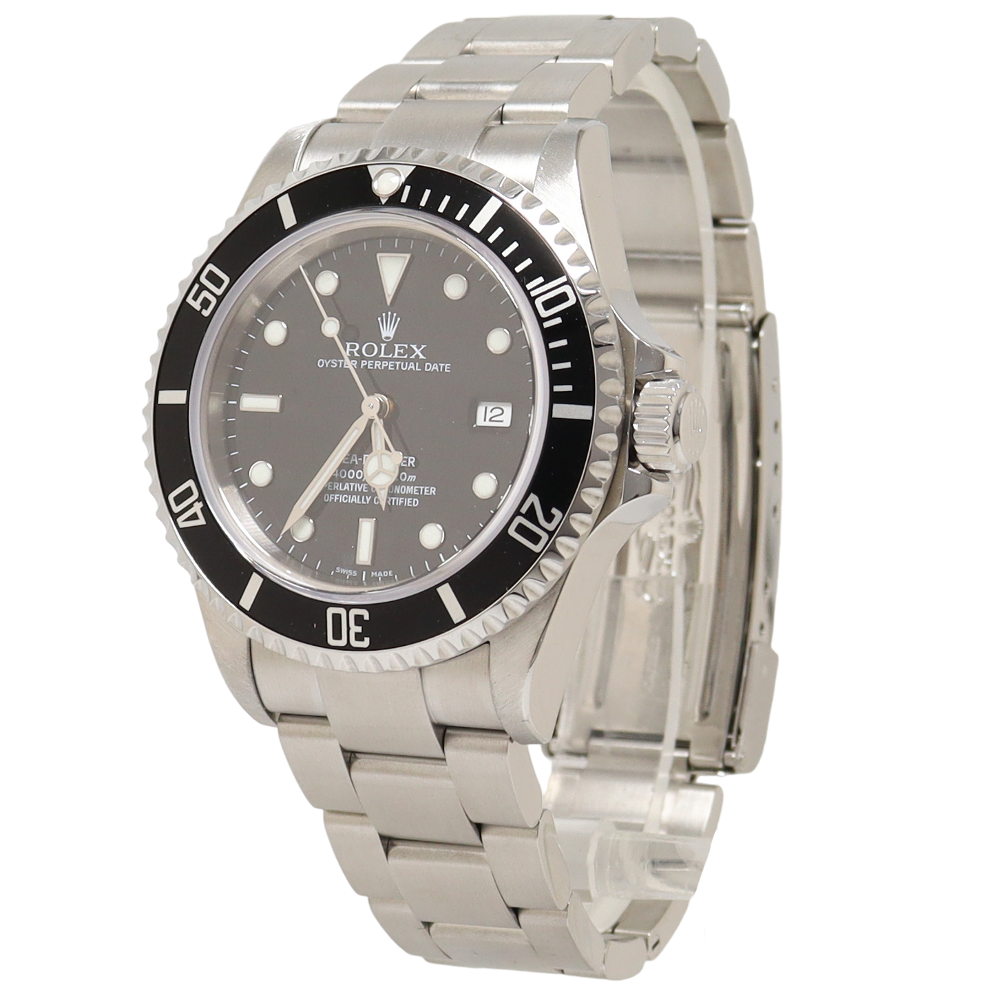 Rolex Sea Dweller Stainless Steel 40mm Black Dot Dial Watch Reference#: 16600 - Happy Jewelers Fine Jewelry Lifetime Warranty