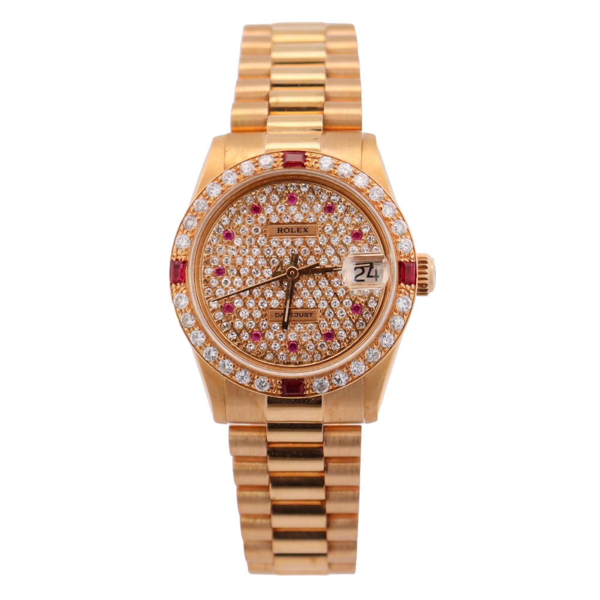 Rolex Datejust 31mm Pave Dial Watch Ref# 68278 - Happy Jewelers Fine Jewelry Lifetime Warranty