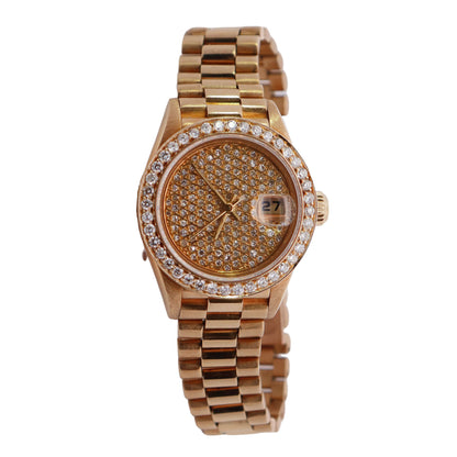 Rolex Datejust 26mm Pave Dial Watch Ref# 69178 - Happy Jewelers Fine Jewelry Lifetime Warranty