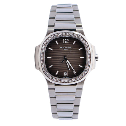 Patek Philippe Nautilus 35mm Grey Dial Watch Ref# 7118/1200A-001 - Happy Jewelers Fine Jewelry Lifetime Warranty