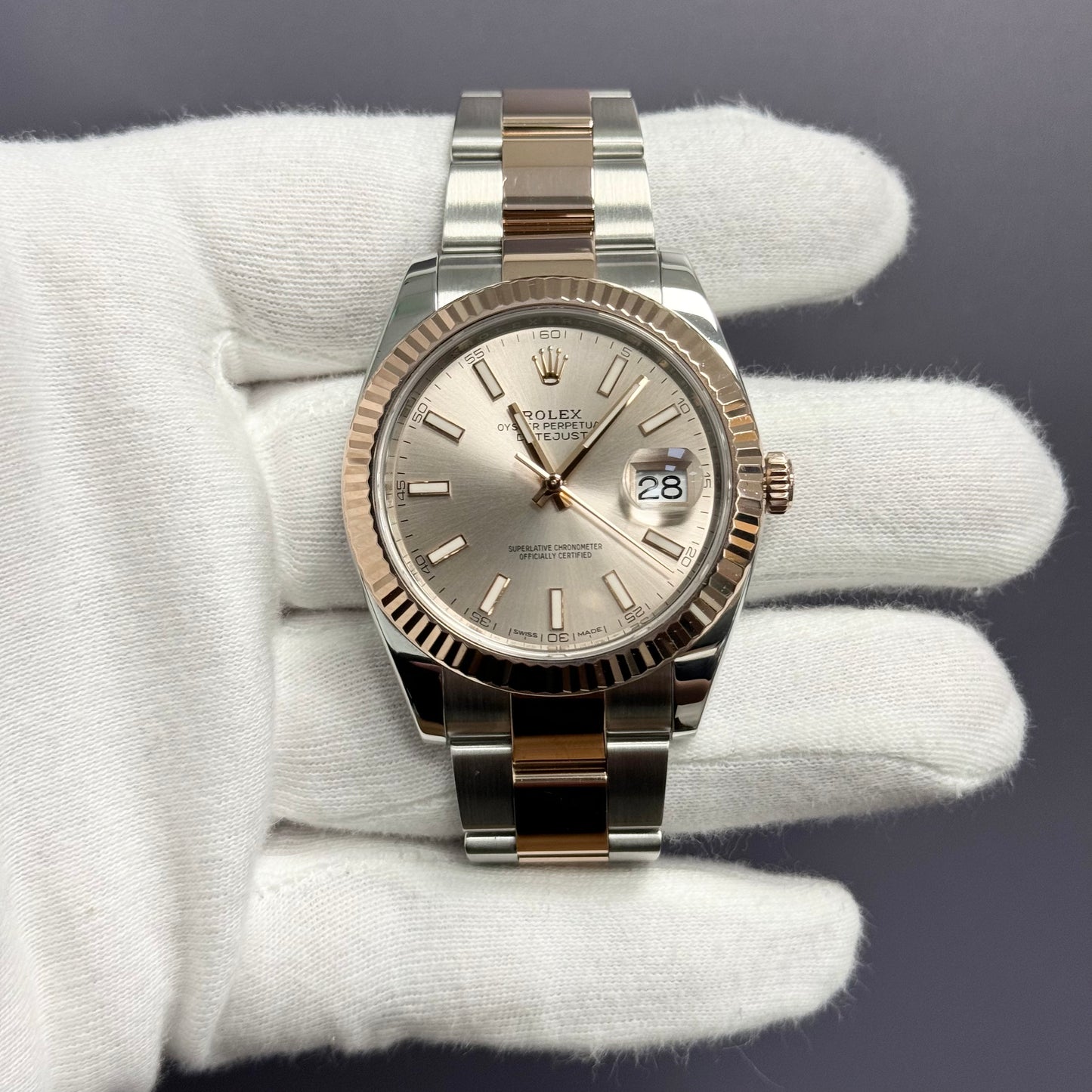 Rolex Datejust 41mm Sundust Dial Watch Ref# 126331