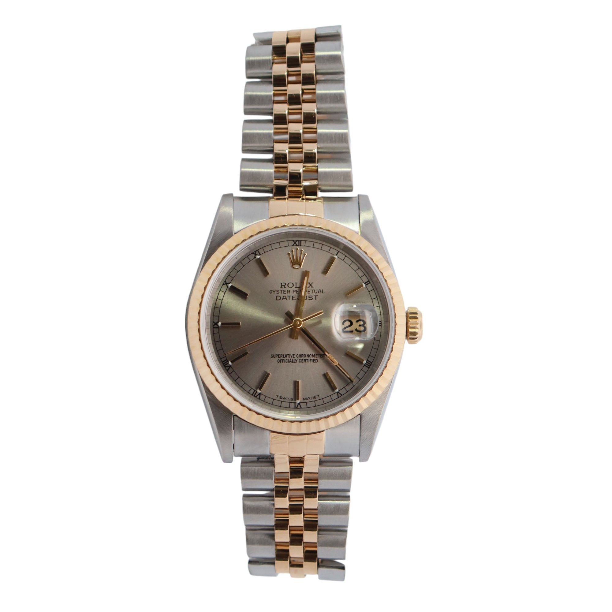 Rolex Datejust 36mm Grey Dial Watch Ref# 16233 - Happy Jewelers Fine Jewelry Lifetime Warranty