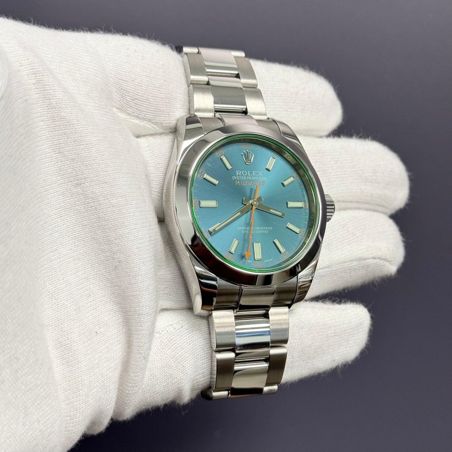 Rolex Milgauss 40mm Blue Dial Watch Ref# 116400GV