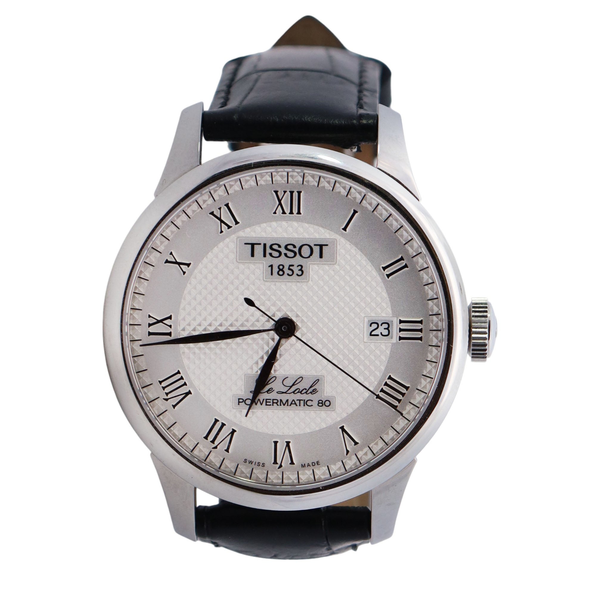 Tissot Le Locle 39.5mm White Dial Watch Ref# T006.407.16.033.00 - Happy Jewelers Fine Jewelry Lifetime Warranty