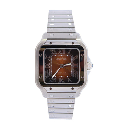 Cartier Santos 35mm Brown Dial Watch Ref# WSSA0065 - Happy Jewelers Fine Jewelry Lifetime Warranty