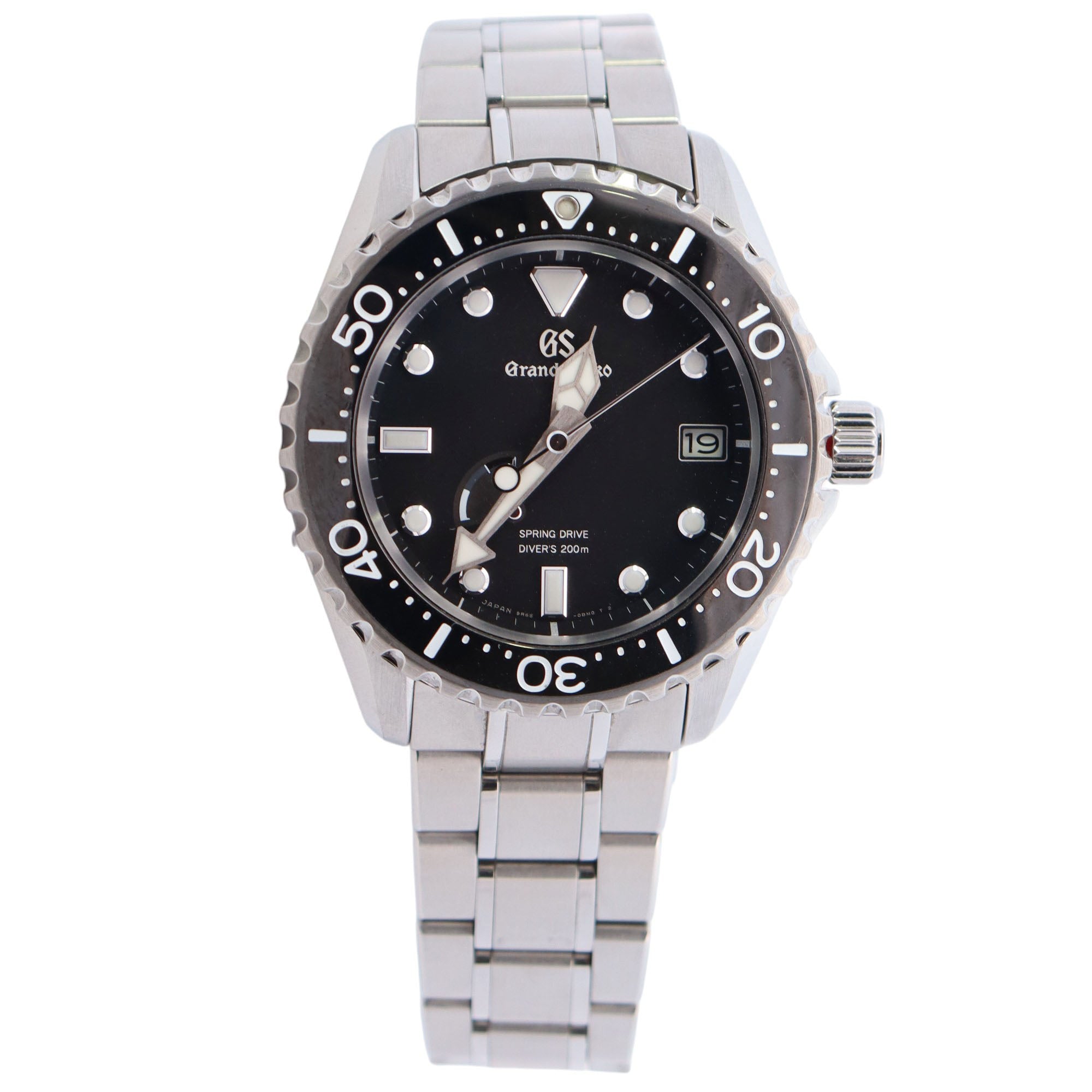 Grand Seiko Spring Drive 44mm Black Dial Ref# SBGA029 - Happy Jewelers Fine Jewelry Lifetime Warranty