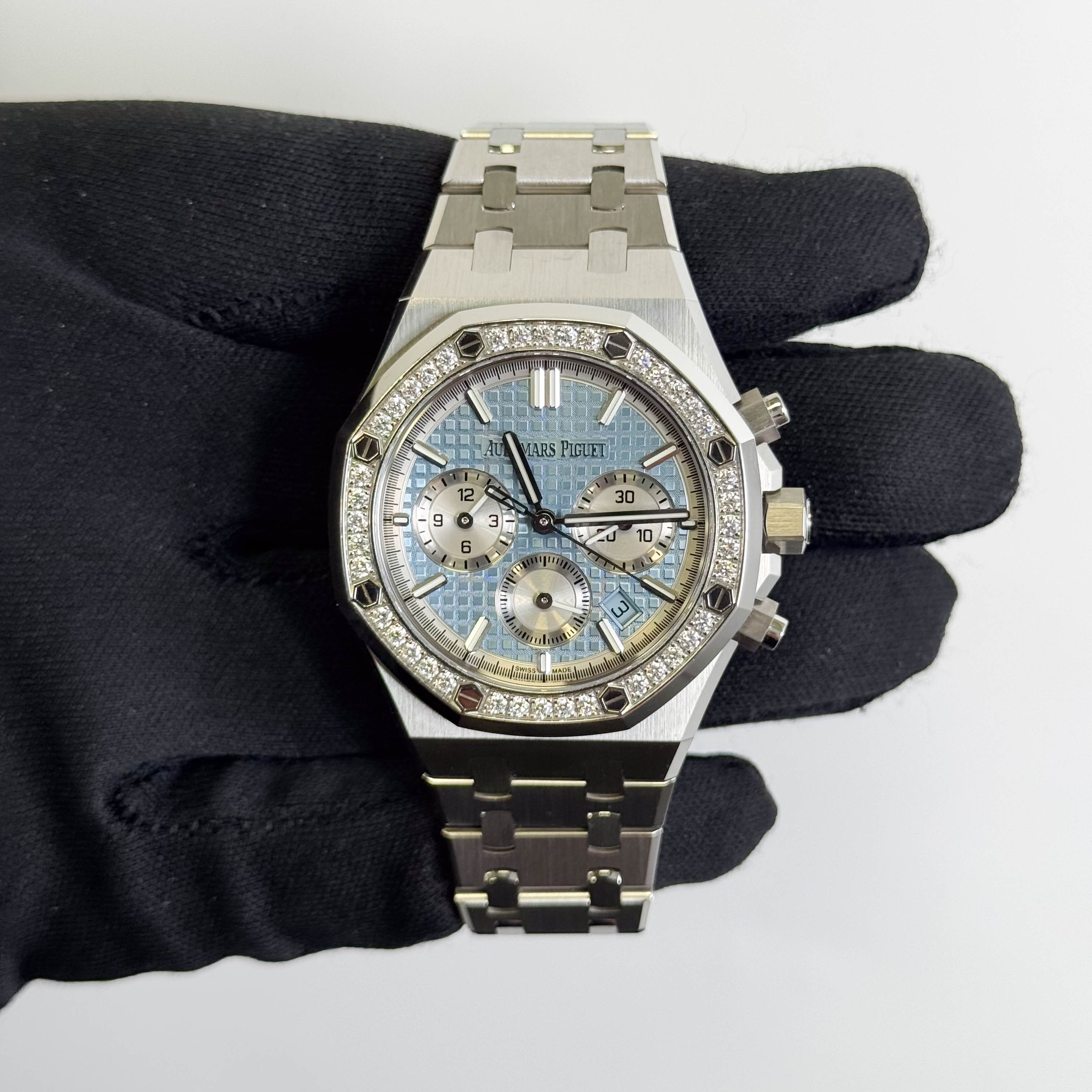 Audemars Piguet Royal Oak Blue Dial Watch Ref# 26715ST.ZZ.1356ST
