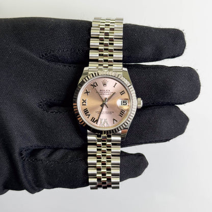 Rolex Datejust 31mm Pink Dial Watch Ref# 278274