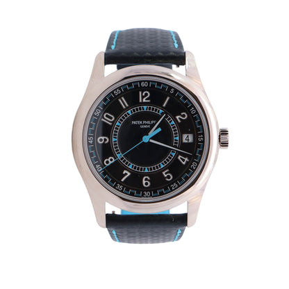 Patek Philippe Calatrava 40mm Black Dial Watch Ref# 6007G-011 - Happy Jewelers Fine Jewelry Lifetime Warranty