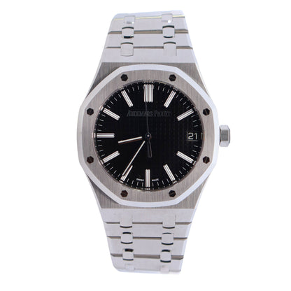 Audemars Piguet Royal Oak 41mm Black Dial Watch Ref# 15510ST.OO.1320ST.02 - Happy Jewelers Fine Jewelry Lifetime Warranty