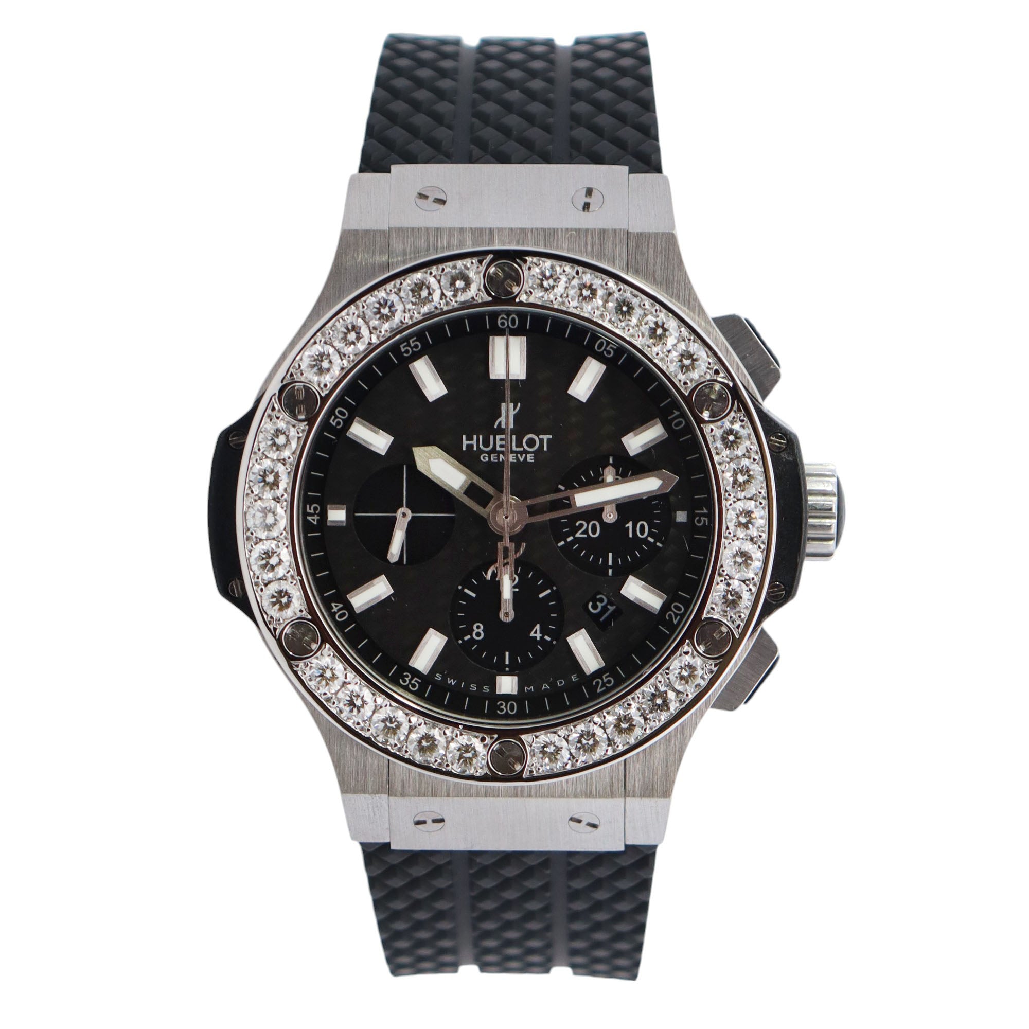 Hublot Big Bang 44mm Carbon Dial Watch Ref# 301.SM.1770.GR - Happy Jewelers Fine Jewelry Lifetime Warranty