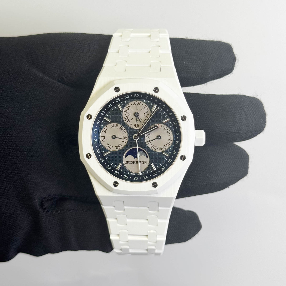 Audemars Piguet Royal Oak 41mm Blue Dial Watch Ref# 26579CB.OO.1225CB.01
