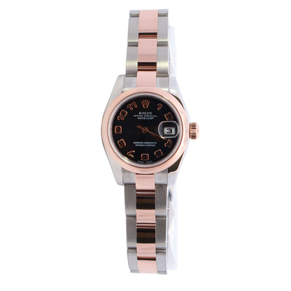 Rolex Datejust 26mm Black Dial Watch Ref# 179161 - Happy Jewelers Fine Jewelry Lifetime Warranty