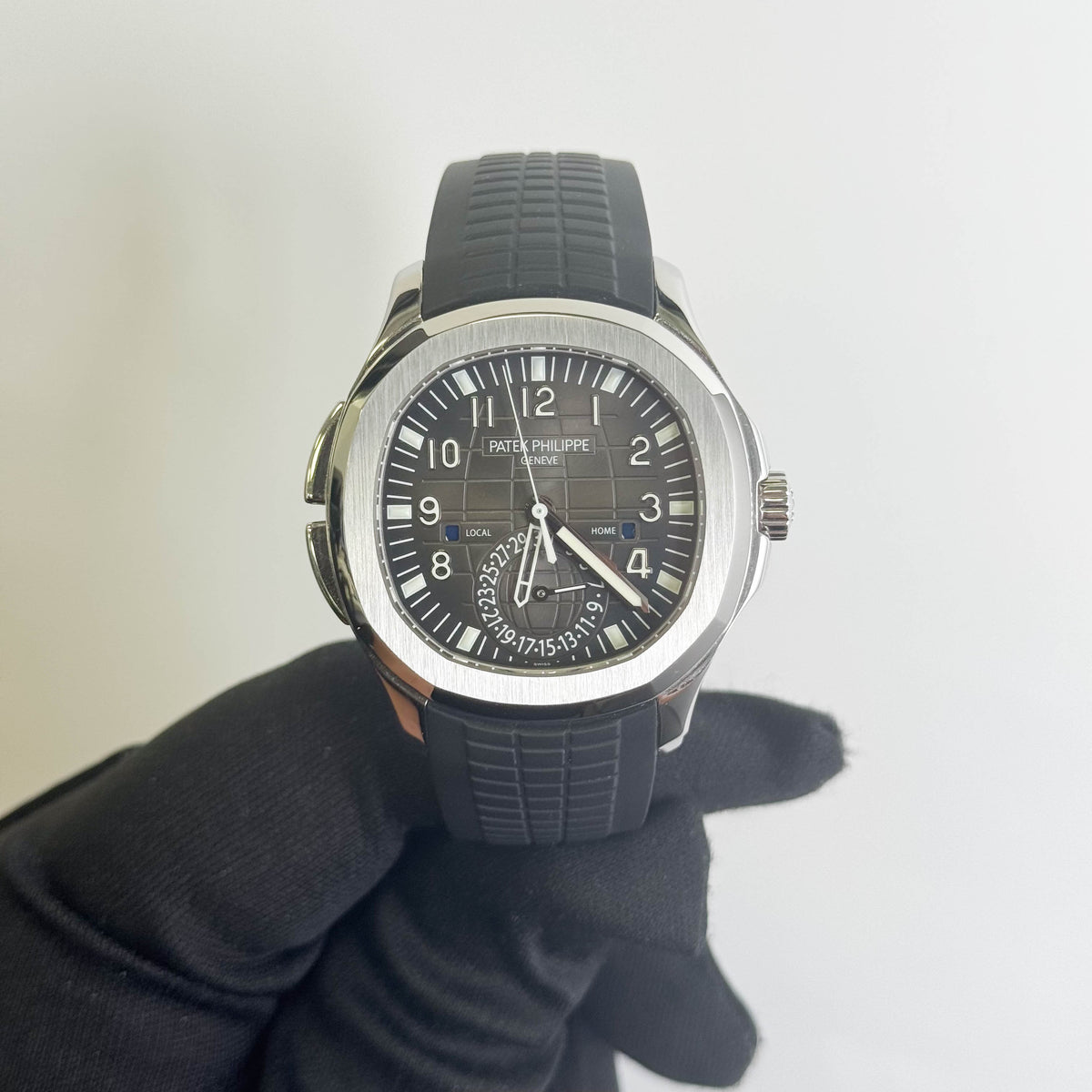 Patek Philippe Aquanaut 40mm Black Dial Watch Ref# 5164A-001