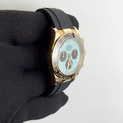 Rolex Daytona 40mm Turquoise Dial Watch Ref# 126518LN - Happy Jewelers Fine Jewelry Lifetime Warranty