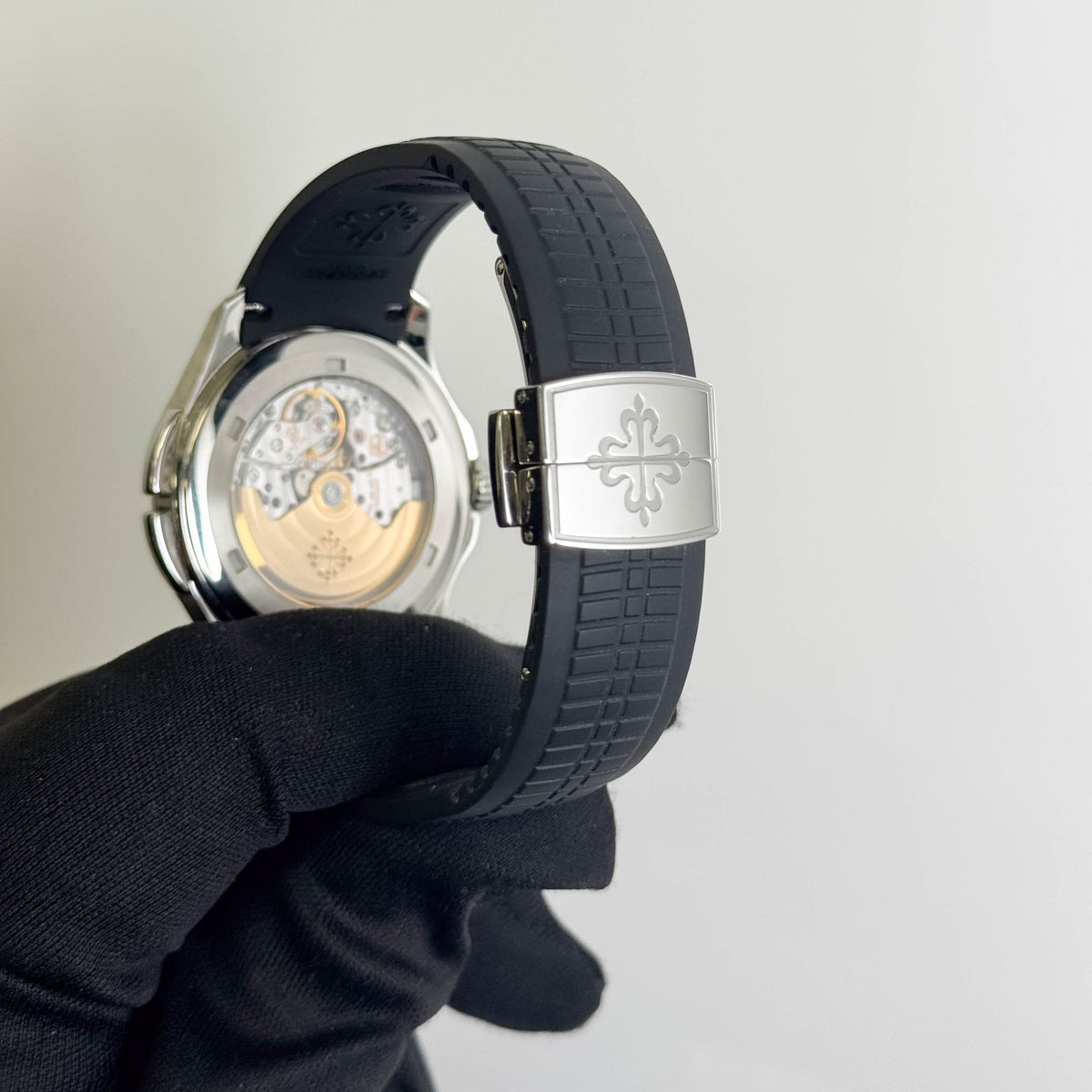 Patek Philippe Aquanaut 40mm Black Dial Watch Ref# 5164A-001