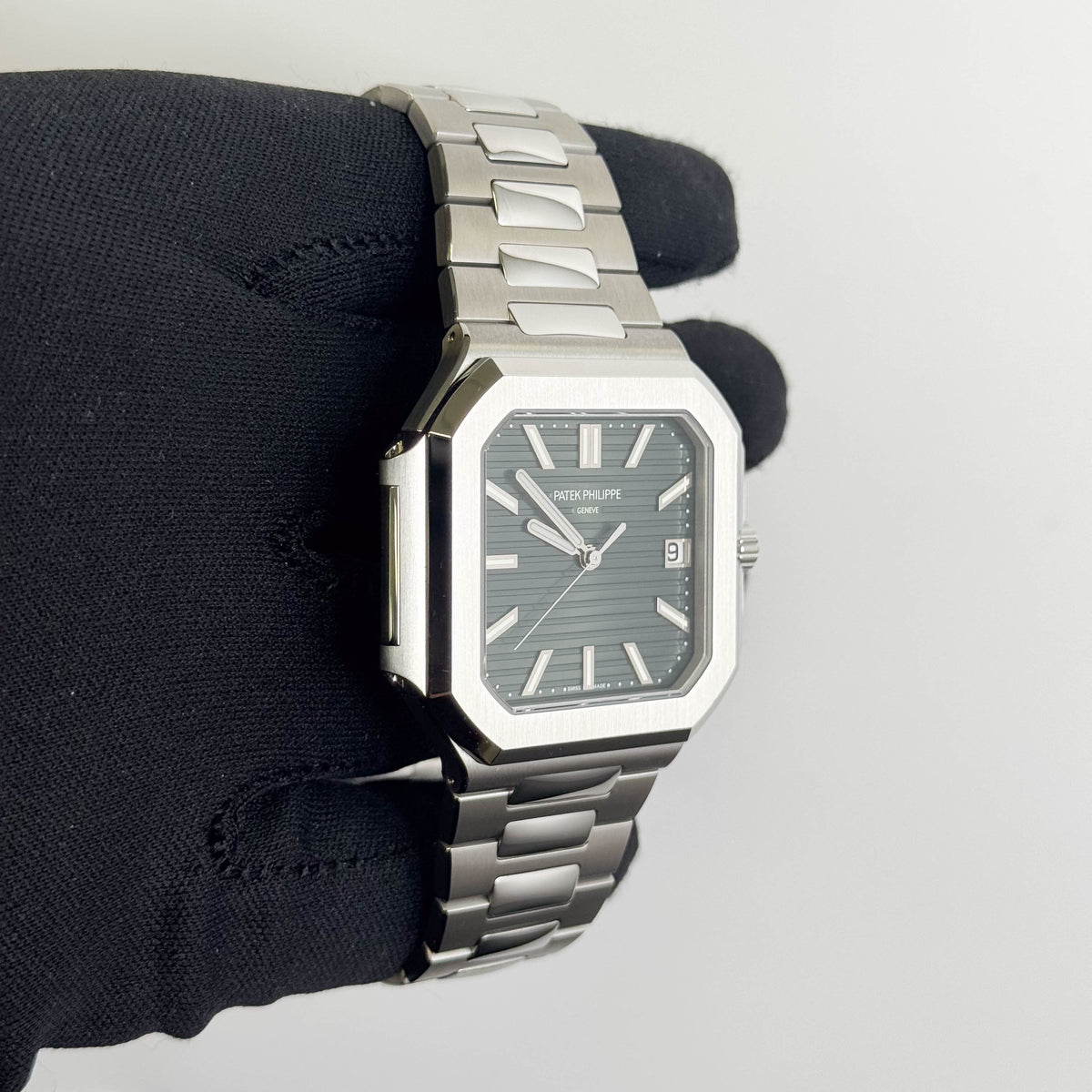 Patek Philippe Cubitis 45mm Green Dial Watch Ref# 5821/1A-001