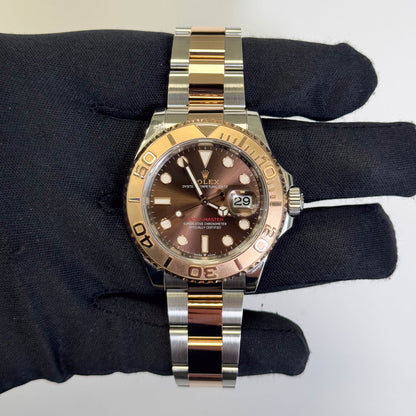 Rolex Yacht-Master 40mm Chocolate Dot Dial Watch Ref# 126621 - Happy Jewelers Fine Jewelry Lifetime Warranty