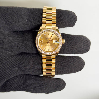 Rolex Datejust 28mm Champagne Dial Watch Ref # 279138RBR - Happy Jewelers Fine Jewelry Lifetime Warranty