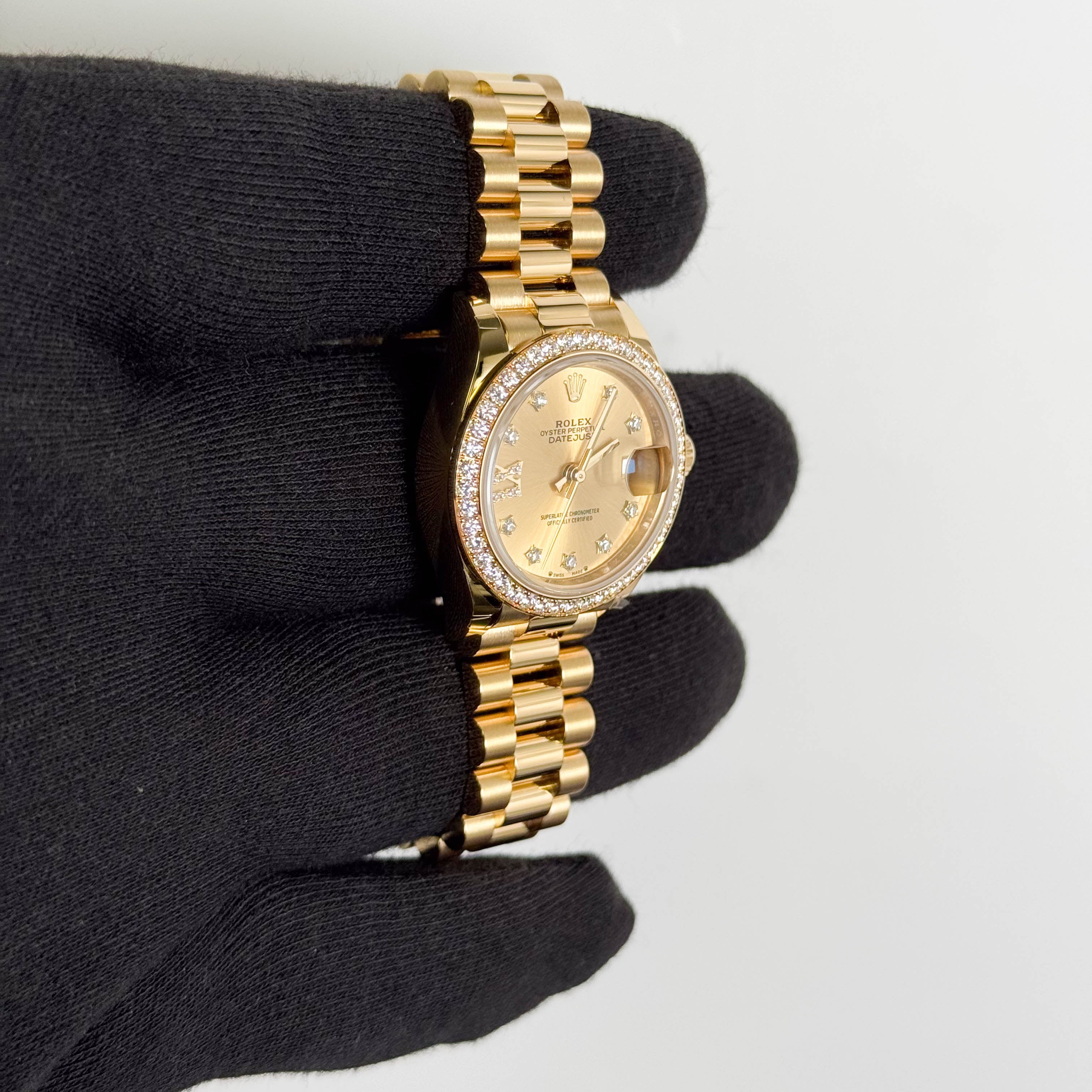 Rolex Datejust 28mm Champagne Dial Watch Ref # 279138RBR