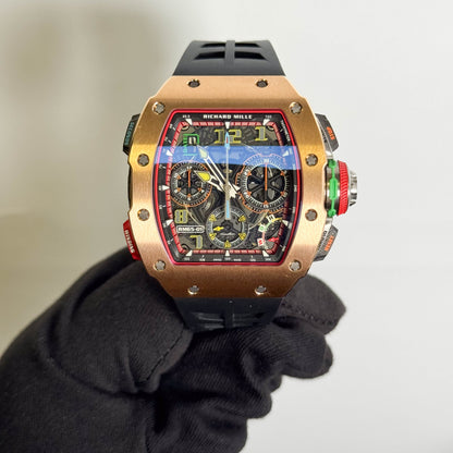 Richard Mille RM65-01 42.5mm Skeleton Dial Watch Ref # RM65-01 CA RG - Happy Jewelers Fine Jewelry Lifetime Warranty