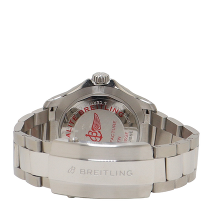 Breitling Superocean Automatic Stainless Steel 44mm White & Turquoise Dial Watch Reference# A17376 - Happy Jewelers Fine Jewelry Lifetime Warranty