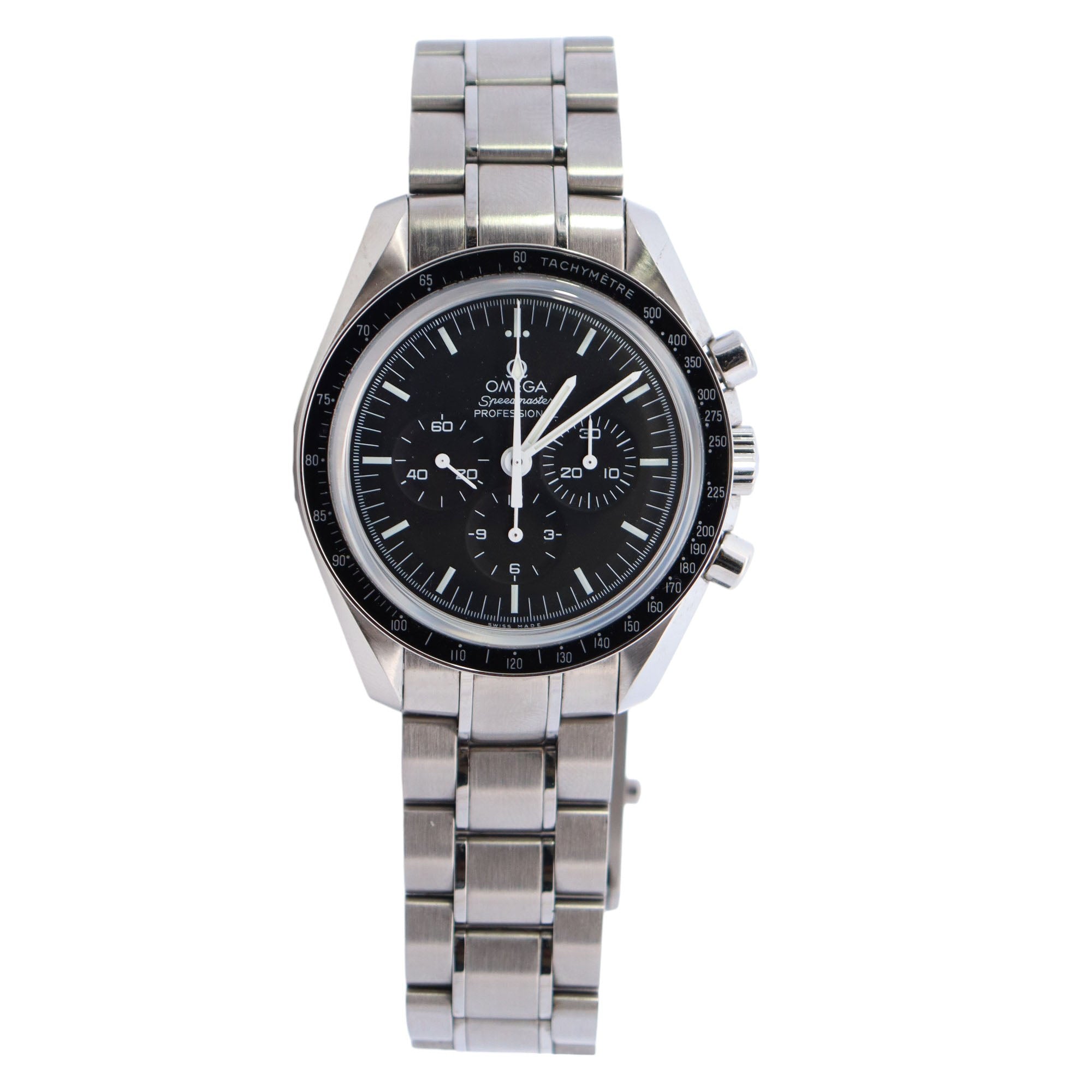 Omega Speedmaster 42mm Black Dial Ref# 145.0022 - Happy Jewelers Fine Jewelry Lifetime Warranty