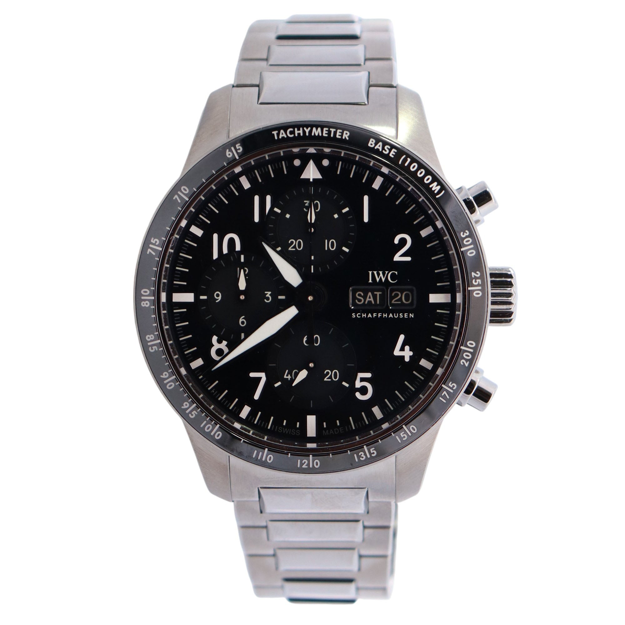 IWC Pilot 41mm Black Dial Watch Ref# IW388304 - Happy Jewelers Fine Jewelry Lifetime Warranty