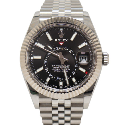 Rolex Sky-Dweller 42mm Black Dial Watch Ref# 326934 - Happy Jewelers Fine Jewelry Lifetime Warranty