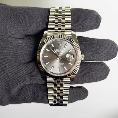 Rolex Datejust 41mm Rhodium Dial Watch Ref# 126334 - Happy Jewelers Fine Jewelry Lifetime Warranty